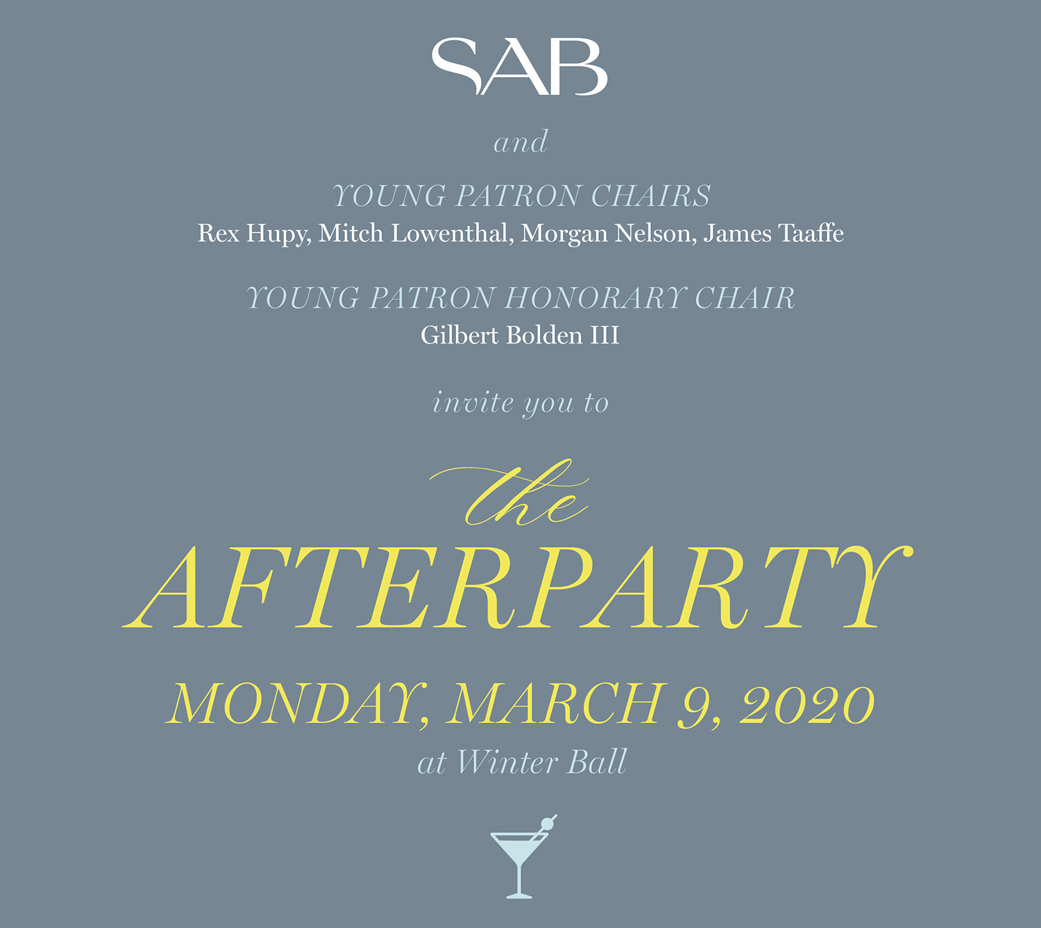 Winter Ball Afterparty Invite
