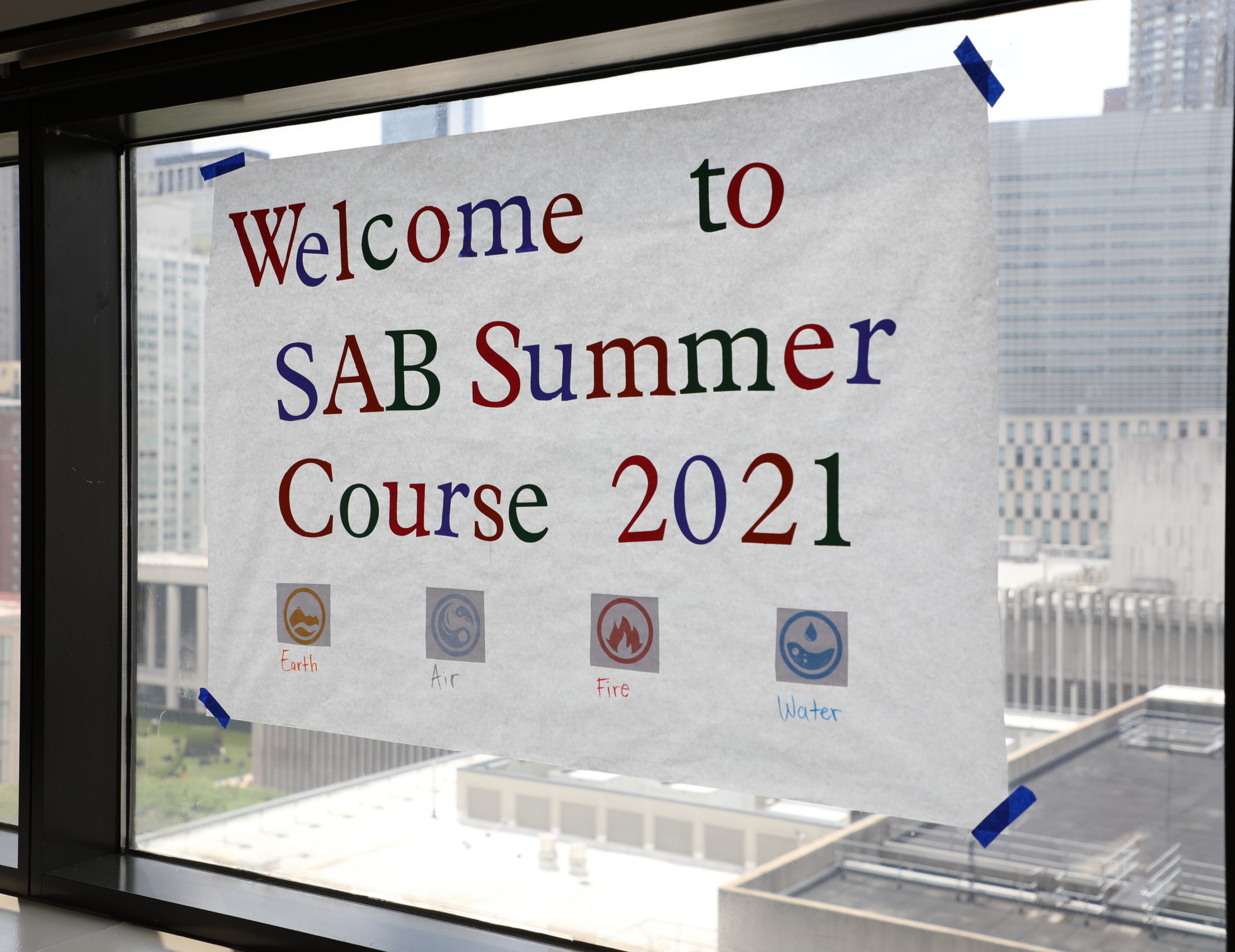 Summer Course 2021- Welcome Sign