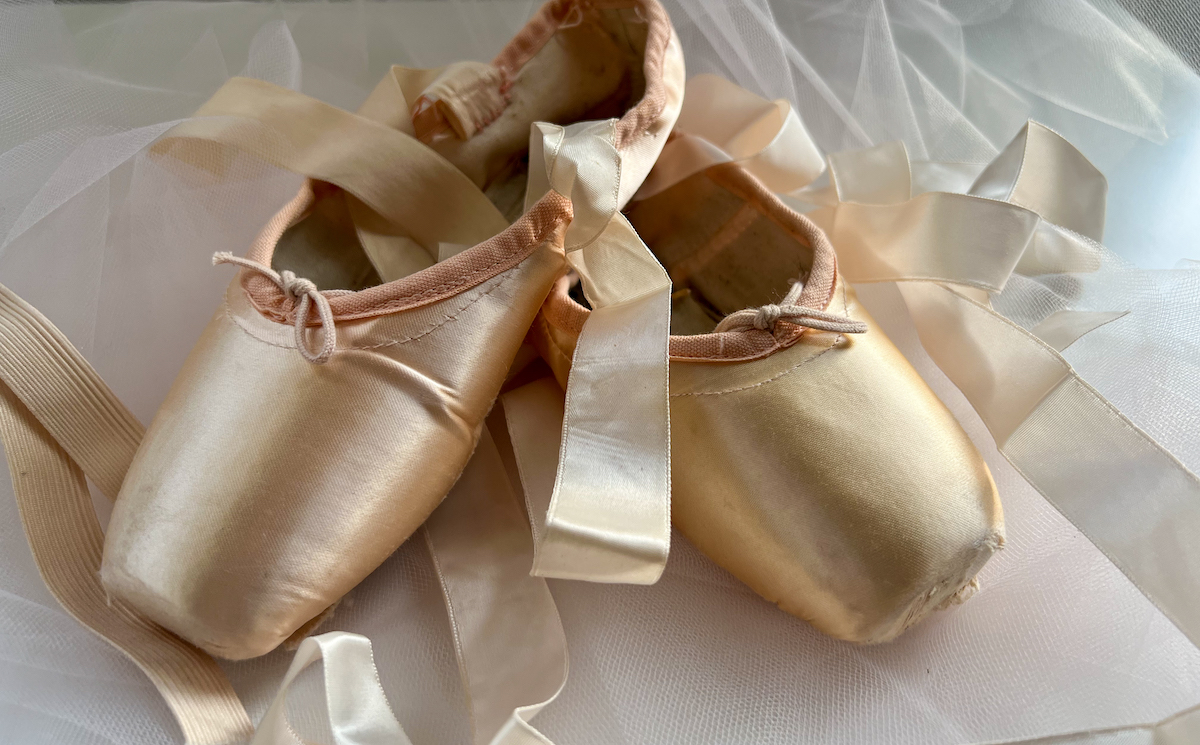 5 tips for sustainable shoes and repurposing dancewear - pointe shoes 