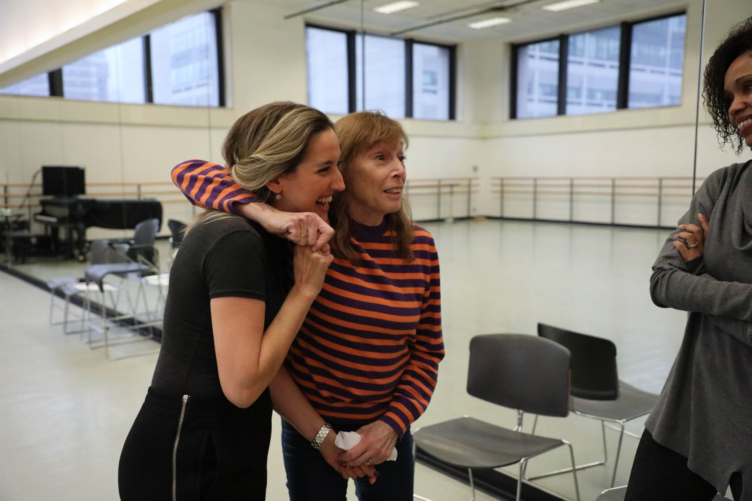 SAB Alumna and current Artistic Director of Los Angeles Ballet, Melissa Barak with SAB Faculty member, Susan Pillare and SAB Associate Chair of Faculty, Aesha Ash